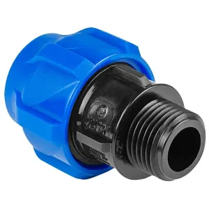 Муфта ПНД компрессионная НР 25*3/4″ наружная резьба (VALFEX)