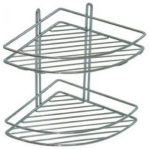 Полка угловая «Lider» (4221) 2 яруса, 20*20*27,5, хром