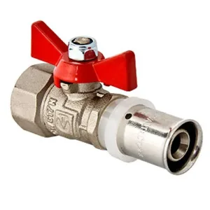 Кран шаровой под прес труба-гайка 16 (2,0) х 1/2 VALTEC (VT.242.N.1604)