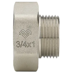 Переходник Varmega ВР-НР под ключ 1″ x 3/4″, никелированный