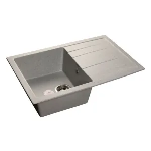 Мойка комп. GRANFEST Quadro GF-Q780L (780х500) Серый,прямоугольная с крылом