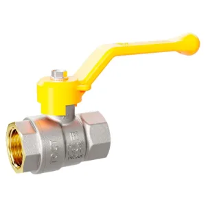 Кран шаровой латунный для газа LD Pride 47.50.В-В.Р GAS Ду 50 Ру 25 (рычаг с бир.)