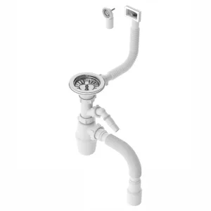 Сифон для кухни 3 1/2″х40 с круг/прямоуг пер. и отв. с/м с г/т 40х40/50 (TIVOLI)