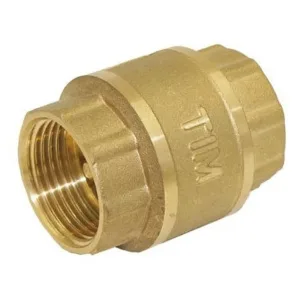 Клапан обратный TIM 1″ ВР/ВР с латунным штоком, стандарт JH-1012std