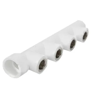 Коллектор PPR белый ВР 40х1/2″ 4 вых. ФД-пласт (23109)