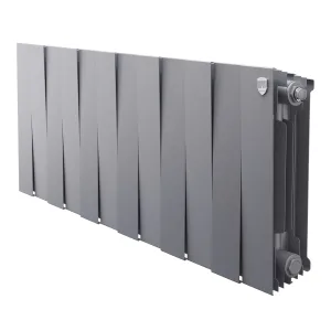 Радиатор биметаллический Royal Thermo PianoForte 300 Серебристый — 12 секц.