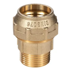 Муфта латунная BELAMOS компрессионная 1″НР×32мм, MUK32х1