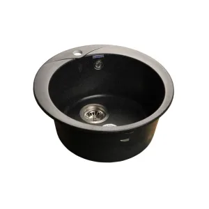 Мойка комп. GRANFEST Rondo GF-R480 (D=475) Черный круглая