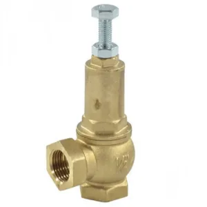 Клапан предохранит. угловой Benarmo 3410 латунь Ду15х15 Ру16 ВР G1/2″хG1/2″ Рн-1-16бар 180С
