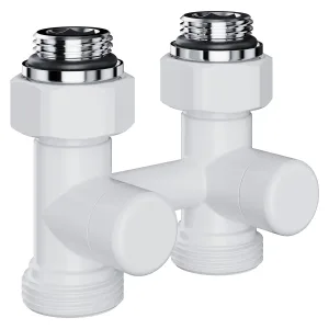 Узел нижнего подключения Royal Thermo Design прямой 1/2″х3/4″ EK (белый)