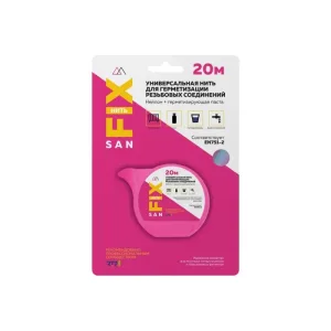 Нить универсальная д/ резьбовых соединений нейлон 20м блистер SANFIX