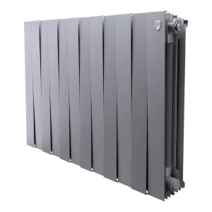 Радиатор биметаллический Royal Thermo PianoForte 500 Серебристый — 12 секц.