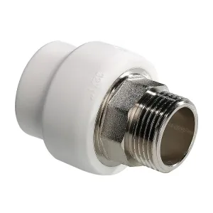 Соединитель PPR под ключ с перех. на нар. резьбу 63х2″ (VTp.707.0.06309)