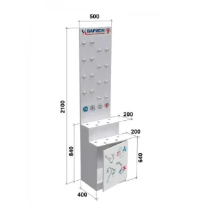 Стенд для смесителей VARION №4 пристенный mini арт.5990350
