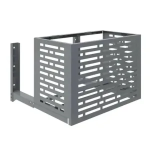 Короб Атлант д/кондиционера с кроншт. 1000х700х500 П4 Круг RAL7016 цв темно-серый