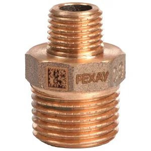 Ниппель бронзовый РЕХАУ AURLINE редукционный R1/2″ x R1/4″, RX+