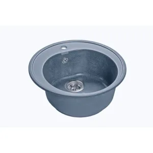 Мойка комп. GRANFEST Rondo GF-R510 (508х505) Графит,круглая