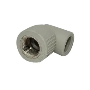 Угольник PPR серый комби.ВР 20 х 1/2″ ФД-пласт (7536)
