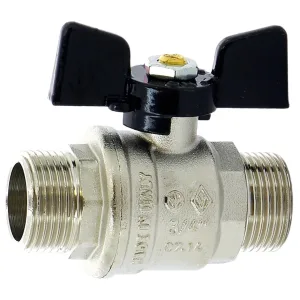 Кран BUGATTI НН 3/4″ бабочка OREGON серия 327, полный проход