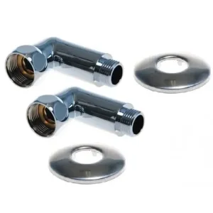 Угол для полотенцесушителя хром. 1″ — 1/2″ Г-Ш SG (ПАРА)