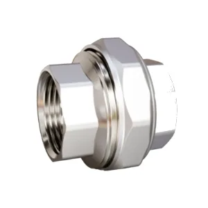Муфта разъемная (американка) LD DN25 (1″) ВР/ВР латунь никель с биркой