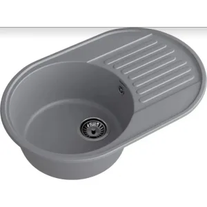Мойка комп. GRANFEST QUARZ GF-Z 18 чаша+кр 737*478 (темно-серый)
