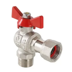 Кран шаровой Valtec с накидной гайкой угловой Ду 20 с нар. рез. (VT.267.N.0505)