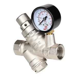 Регулятор давления Valtec с фильтром и манометром 1- 5 бар 1/2″ (VT.082.N.04)