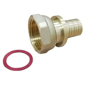 Муфта VARMEGA Slide-fit переходная (переходник) с накидн. гайкой, 32х1″, латунь, VM51819