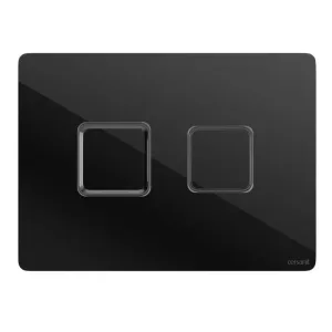 Кнопка ACCENTO SQUARE для AQUA 50 пневматическая стекло черный