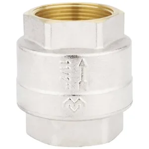 Клапан обратный VARMEGA с пластиковым седлом 1 1/2″ никелированный, VM04905