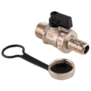 Кран шаровой с дренажем MVI BV.835.04 (1/2″, наружная-штуцер)