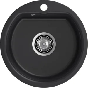 Мойка комп. GRANFEST SMART GF-SM 435 D=432 (черный),круглая