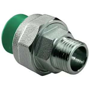Муфта комбинир. раз. растр. ПП AntiFire D32-3/4″НР Green
