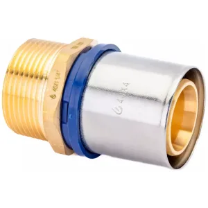 Штуцер обжимной для металлопластиковых труб Usystems MLC 40-R1 1/4″НР