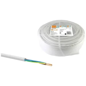 Провод TDM ELECTRIC ПВСмб 4х1,5 белый, Народный (50)