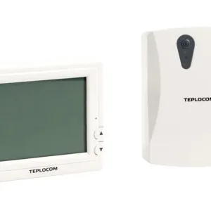 Термостат комнатный Teplocom TS-Prog-2АА/3А-RF, беспроводной, прогр, реле 250В, 3А