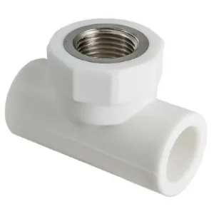 Тройник PPR белый комби.ВР 25 х 1/2″ «VALTEC» (VTp.732.0.02504)