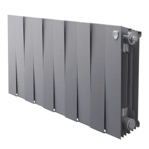Радиатор биметаллический Royal Thermo PianoForte 300 Серебристый — 10 секц.
