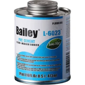 Клей для труб ПВХ Bailey L-6023 (473 мл)