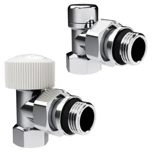 Набор термостатический угловой Royal Thermo Design 1/2″М30х1,5 (Хром)