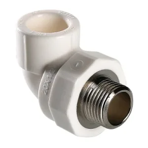 Угольник PPR белый комби.НР 32 х 3/4″ «VALTEC» (VTp.753.0.03205)