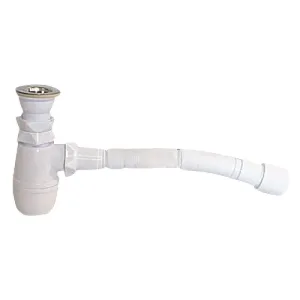 Сифон «МИНОР» бут. нерж.вып. 1 1/2 -40 с гибк.тр.40х40/50 (30718026)
