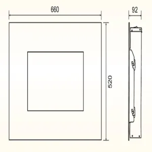 Комплект для настен.монтажа для электрокаминов Electrolux EFP/W-1250RC, EFP/W-1200RRC
