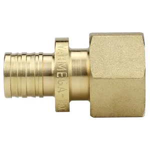 Муфта VARMEGA Slide-fit переходная (переходник) ВР, 25х1″, аксиальная, латунь, VM51317