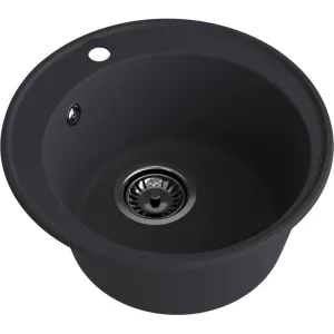 Мойка композитная MARONI ПИКСЕЛЬ MA-479PI (d479) круглая,чёрная