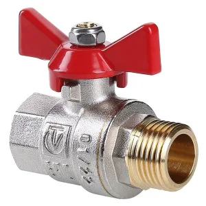 Кран шар. Valtec VT.218.N.05 BASE ВН 3/4" бабочка