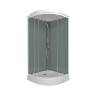 Душ. каб. MARONI ВИВА низкий-полукруг 90x90x215 (7 мест+сифон D90мм)