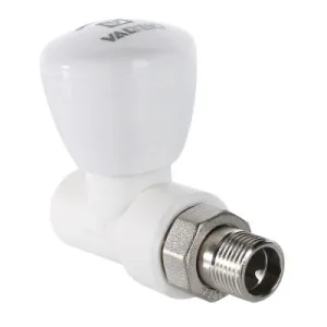Вентиль PPR белый 25 х 3/4″ НР для радиатора «VALTEC» (717.V)