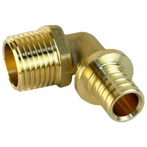 Угол Royal Thermo ritable аксиальный, латунь НР 25х1
